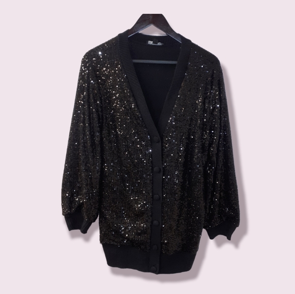 ◾Donating Soon!◾Sequin Cardigan! - Picture 3 of 4